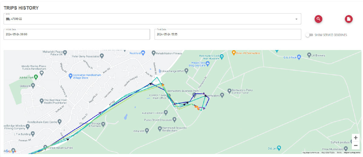 Granning Axles Trailer Telematics by Vanguarder